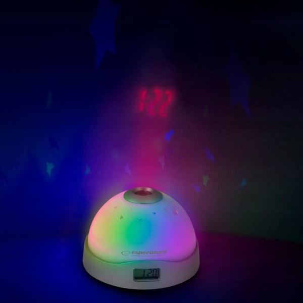 Esperanza - Vækkeur med projektor Multicolor