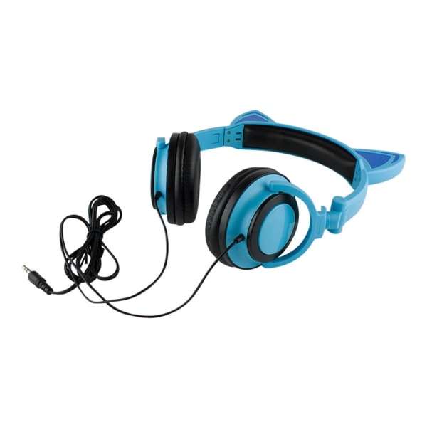 LED-høretelefoner med katteører - Blå og Sort Blue 3988 | Blue | 255 |  Fyndiq