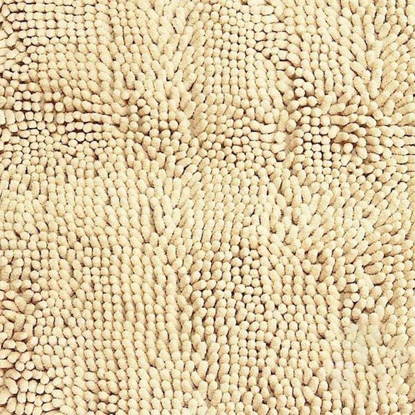 Chenille badeværelsestæppe, 50 x 80 - Sand Sand