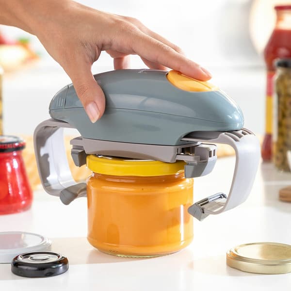 Elektrisk Burköppnare grå