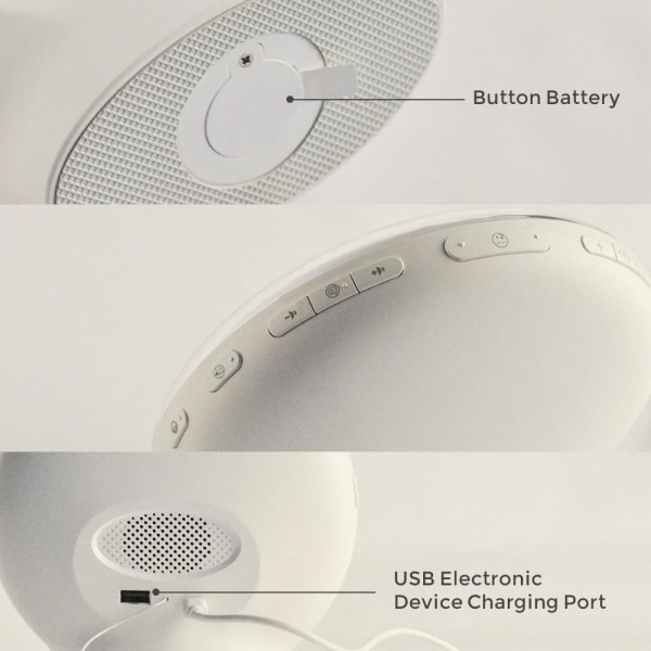Wake-Up Light med Flera Alarm Vit