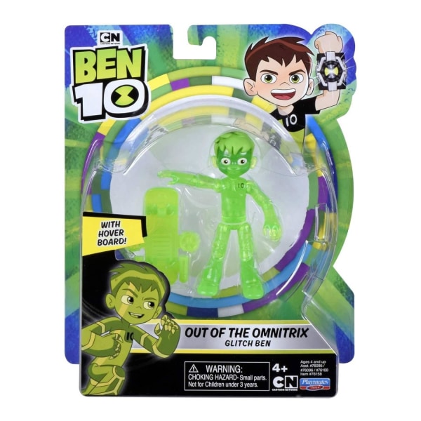 Ben 10, Actionfigur - Out of the Omnitrix Glitch Ben Multicolor