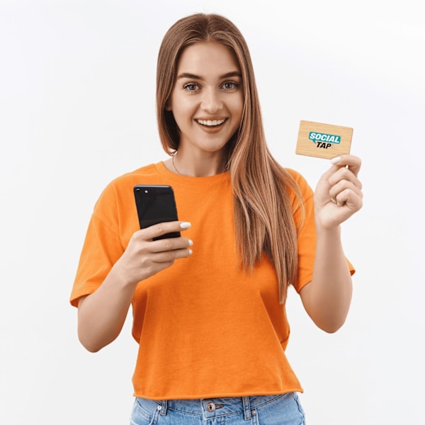 Visitkort med NFC-teknologi - Bambu multifärg