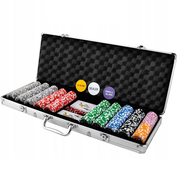 Poker set - 500 marker multifärg