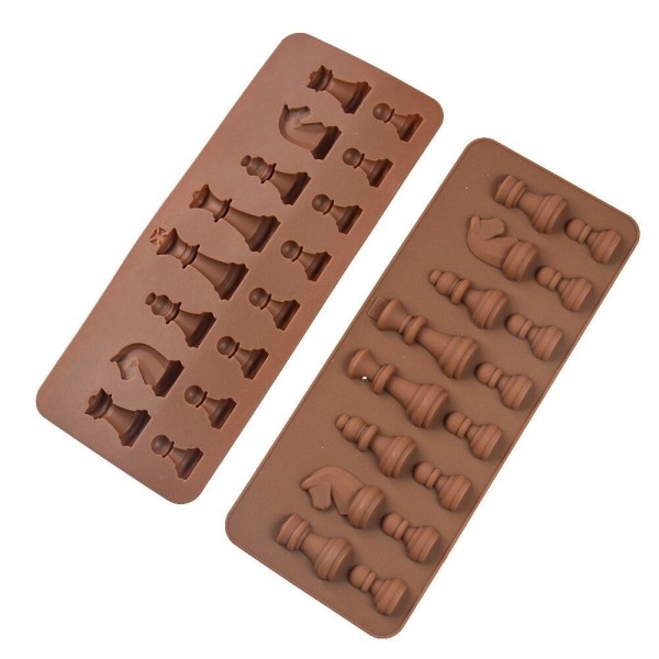 Chokoladeform - silikone - skak Brown