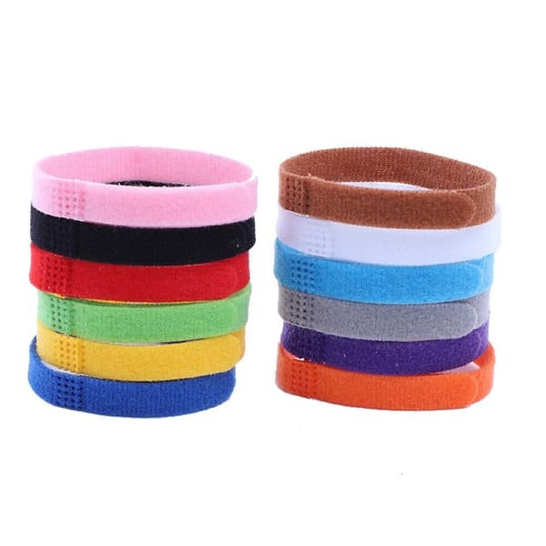 Farvet halskæde til killinger/hundehvalpe - 12 stk Multicolor