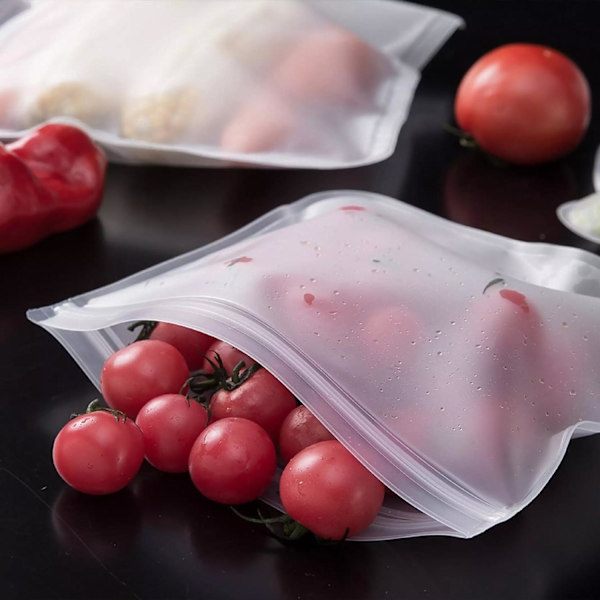 Förslutningsbar Plastficka för Matförvaring Transparent