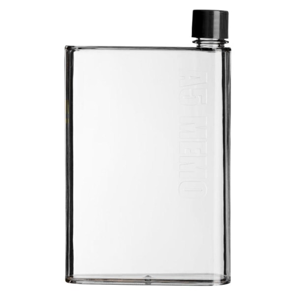 Flad Vandflaske, A5 Memo - Transparent Transparent