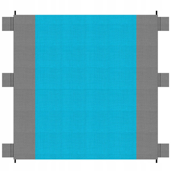 Stort strandtæppe - Vandtæt - 208 x 208 cm Multicolor
