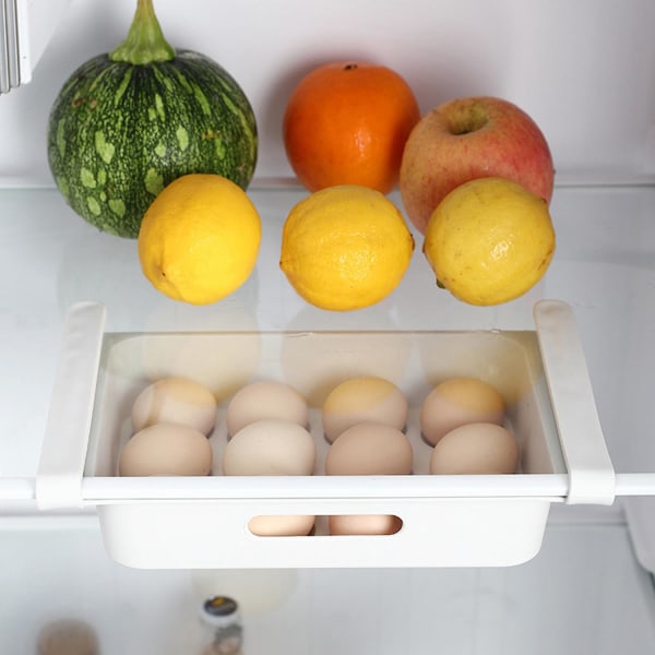 Laajennettava munien pidike - Jääkaapin laatikko White