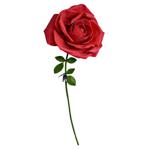 XXL kunstig rose, 1,6 m stilk, 70 cm blomstring