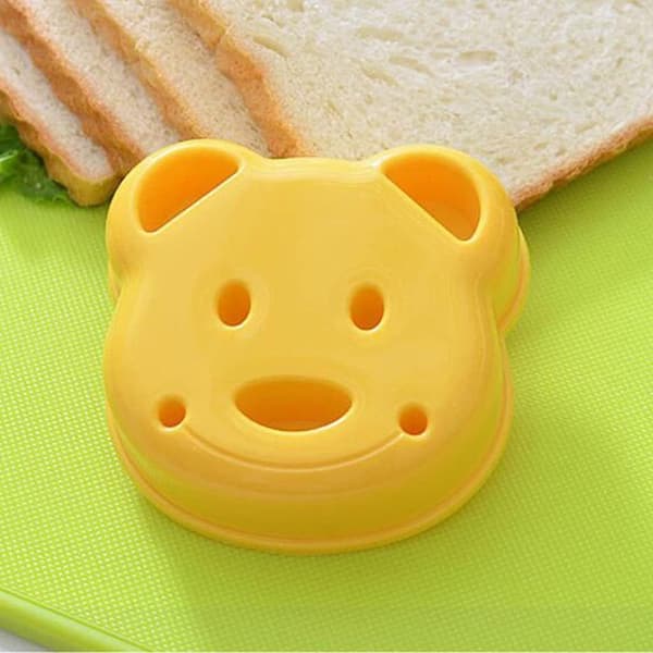 Sjov form til sandwich - bamse Yellow