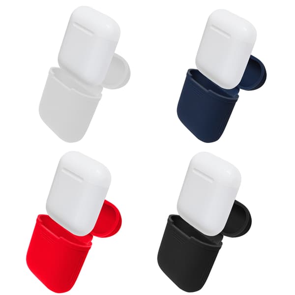 Airpods opbevaring af silikone - Sort Black