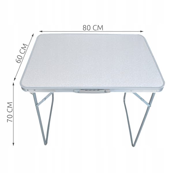 Hopfällbart Campingbord Silver