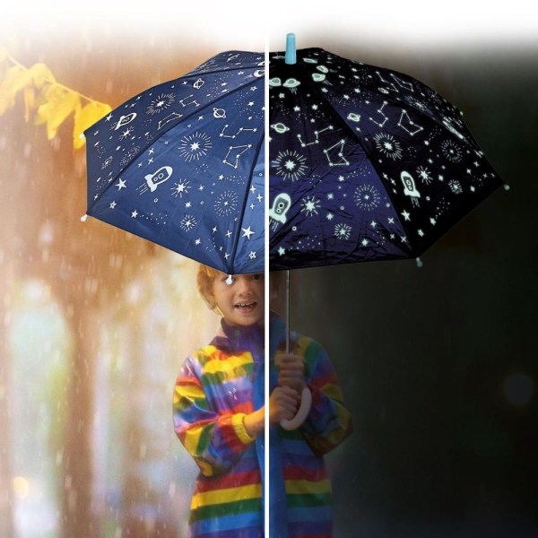 Paraply för Barn - Lyser i Mörkret - Osorterade färger multifärg