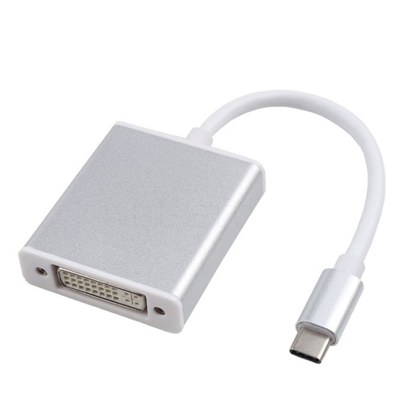 USB-C (3.1) til DVI-Adapter White