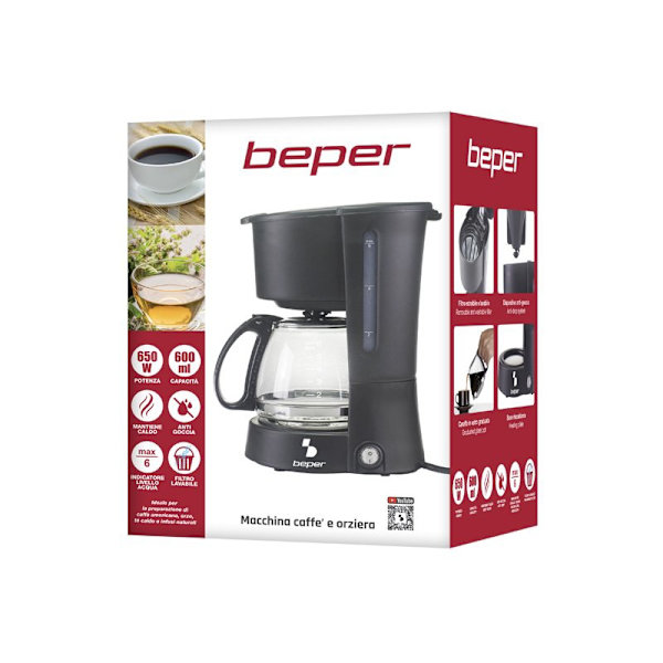 Kaffemaskine - 600 ml Black