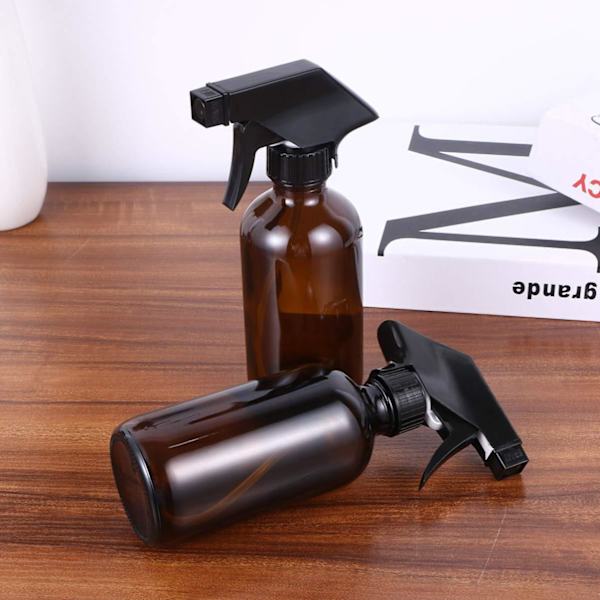 2x Lasinen Suihkepullo - 250 ml Brown