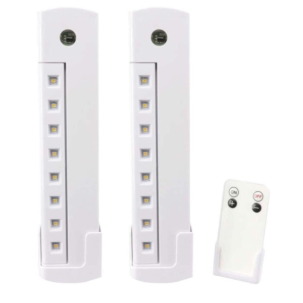 2x Garderobslampor med Dimmer - LED Vit