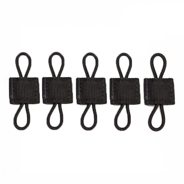 Kiinnitys reppuun - 5 kpl - musta Black