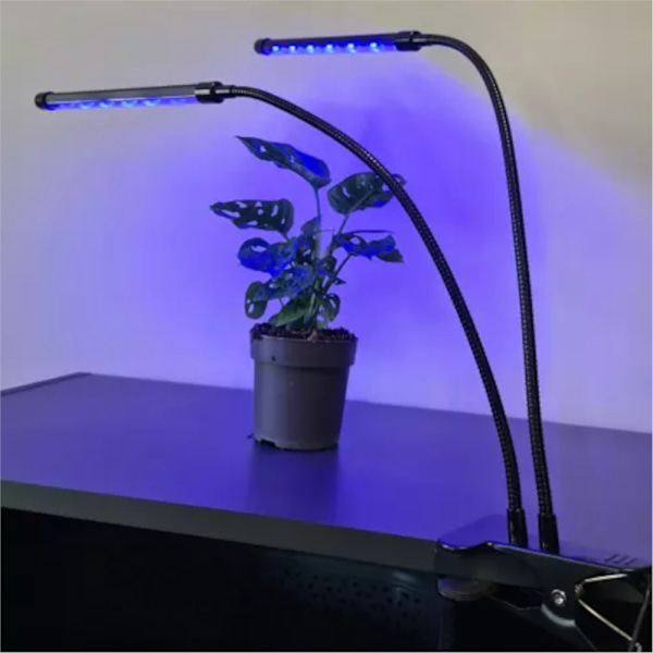 2 Vedenpitävää Lamppua Kotiviljelyyn Black