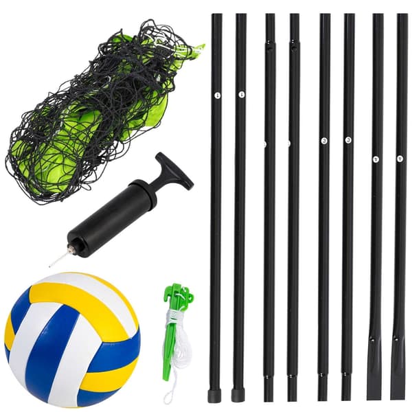 Net og stativ til volleyball og badminton, 570 cm