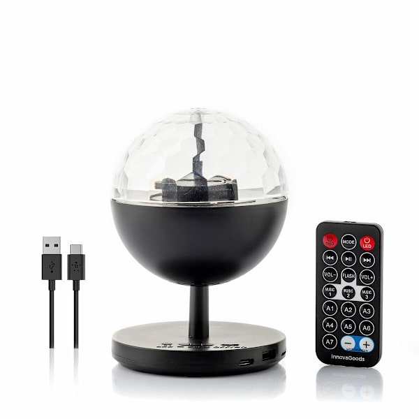 LED-Projektor med BT-Högtalare Svart