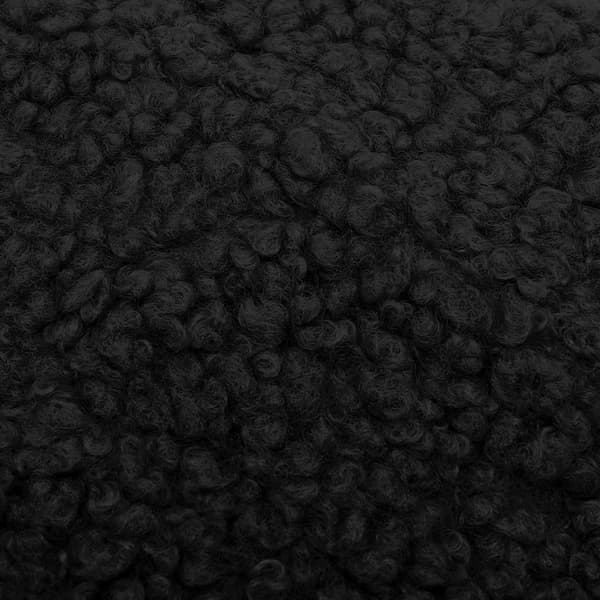 Bøttehat i kunstuld - Sort Black