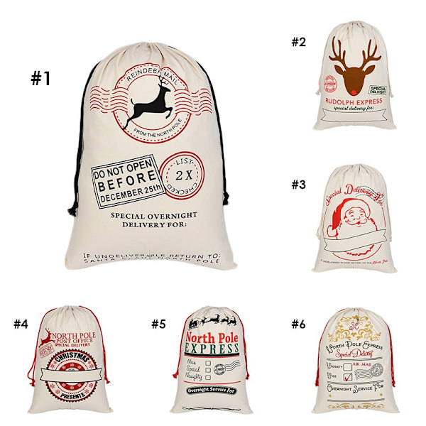 Julesæk, Raindeer Mail #1 White