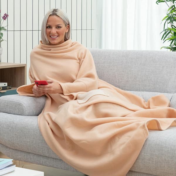 Viltti hihoilla ja taskulla - beige Beige