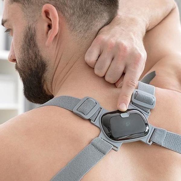 Vibrerende Kropsholdningsvest - Genopladelig Grey one size