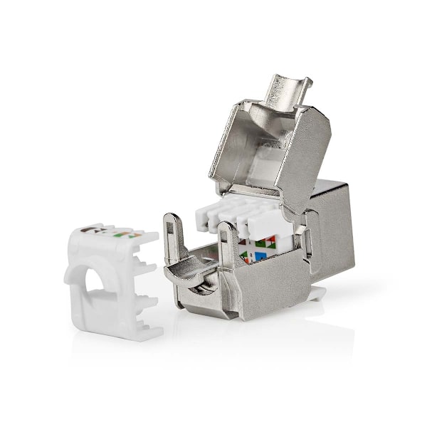 Keystone | CAT6a | RJ45 Hona | S/FTP | Metall | Låda