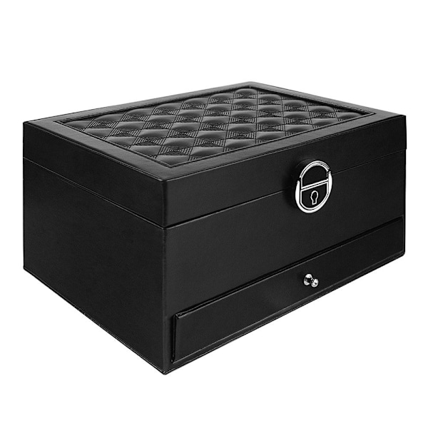 Vatteret Smykkeskrin - Sort Black