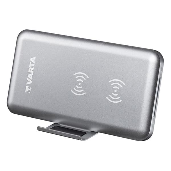 Langaton tehopankki 2000 mAh - Hopea Silver