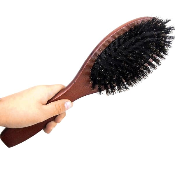 Hårbørste med Svinehår - Træ Dark brown