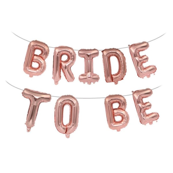 Sæt med dekorationer, polterabend - Bride to Be Pink gold