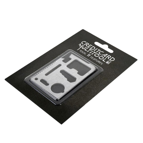 Credit Card Multitool - 11 Funktioner Silver