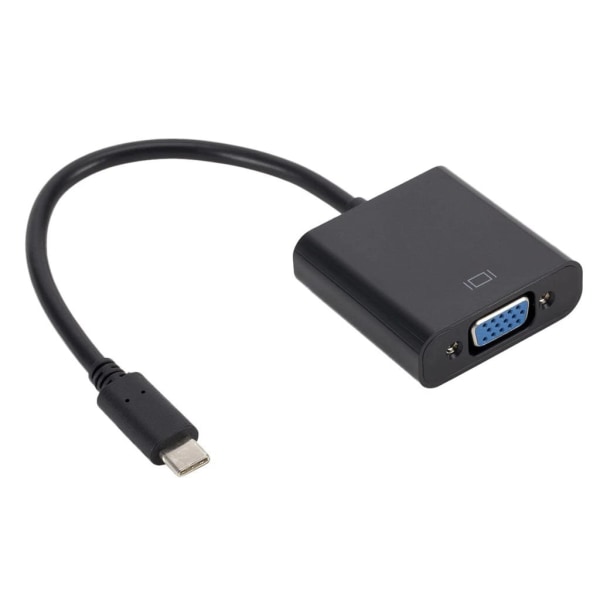 USB-C till VGA Adapter Svart