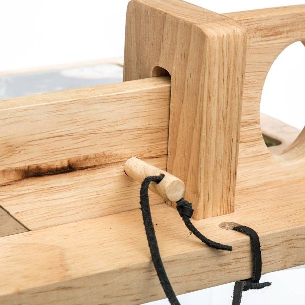 Kød- og osteskærer med bakke - træ Tree