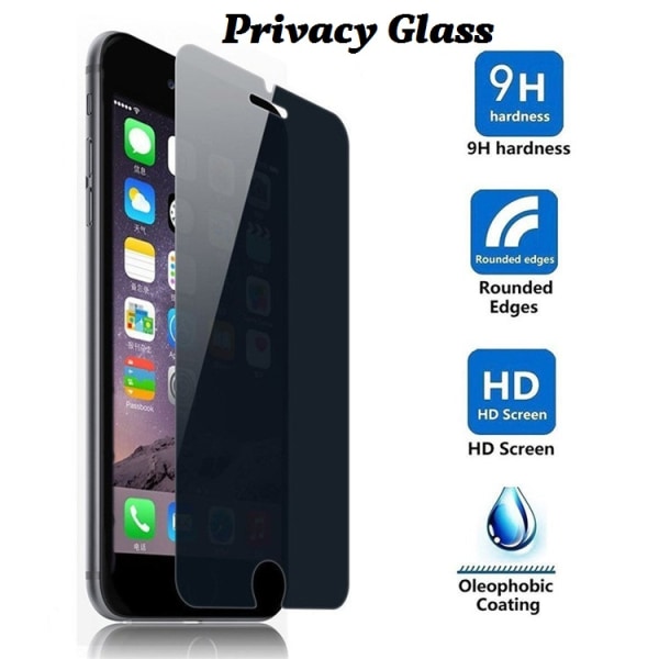 Samsung Note 5 - Privacy Screen Protector - Tempered Glass Black