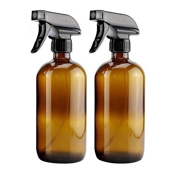 2x Lasinen Suihkepullo - 250 ml Brown