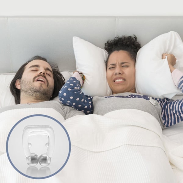 Magnetisk Anti-Snarkning Näsklämma Transparent