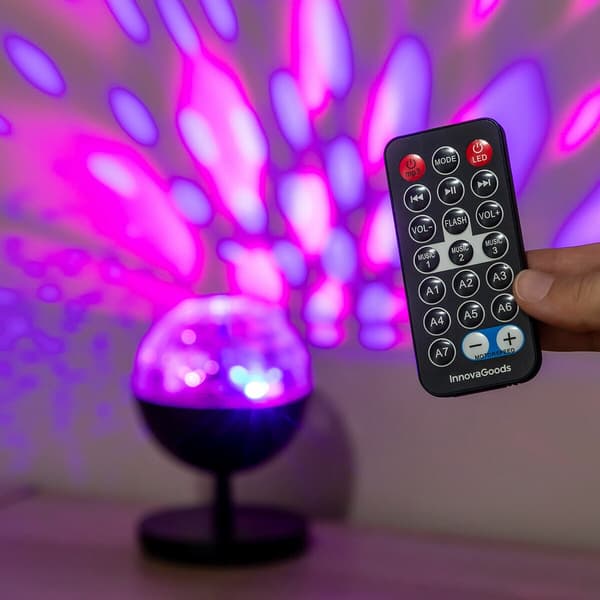 LED-projektor med BT-højttaler Black