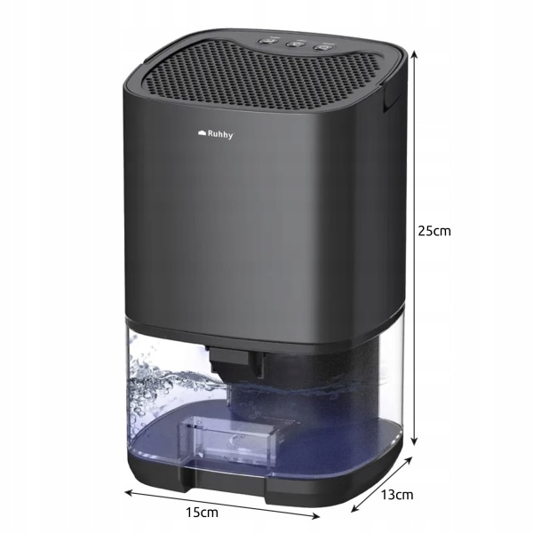 Luftaffugter - sort - 1.000 ml Black