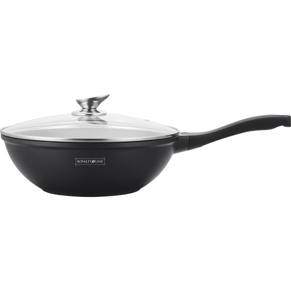 Wok-pannu, marmoripinnoite - Ø 28 cm Black