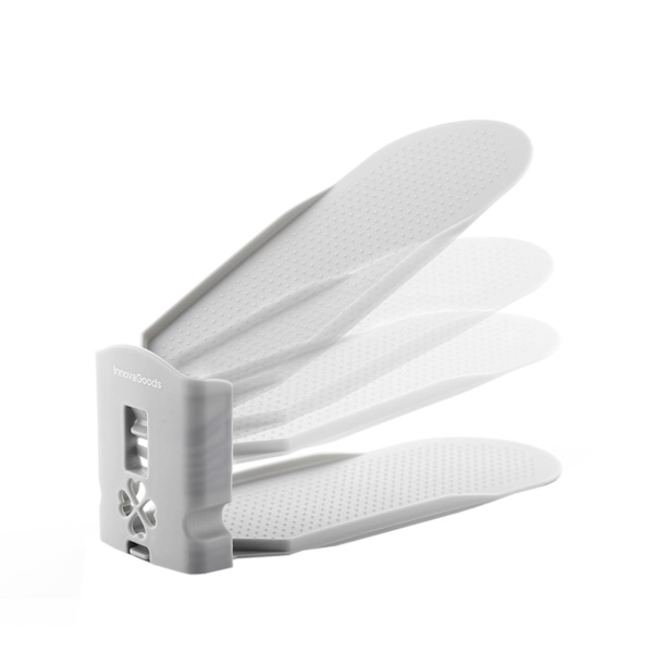 Justerbar skoopbevaring - 6 par Grey