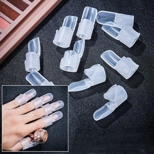 Manicurebeskyttelse, gennemsigtig - 10 -Pak Transparent