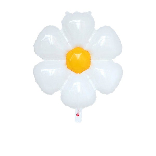 Blomsterformede folieballoner - 2 stk Multicolor