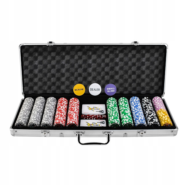 Poker set - 500 marker multifärg