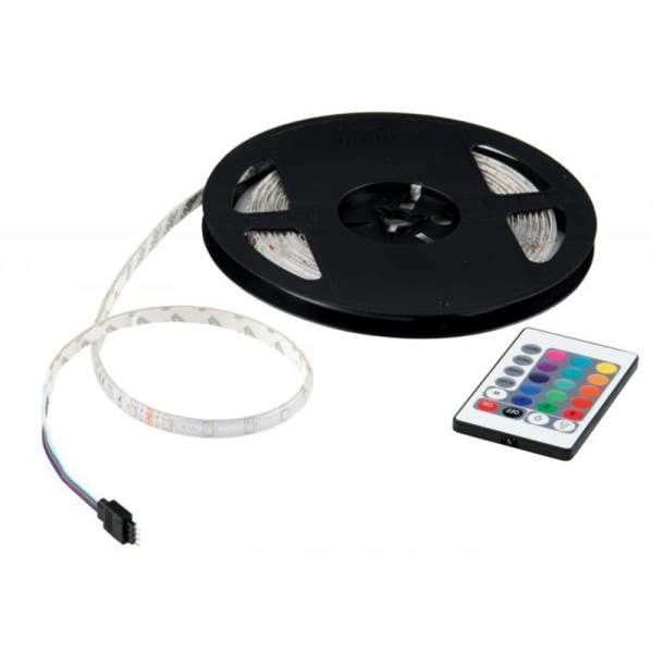 LED strip, RGB - 16 lysfarver - 3 m Multicolor